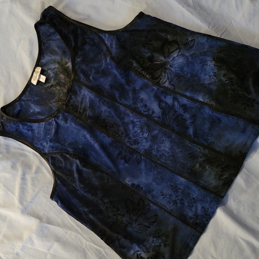 Velvet burnout tank top